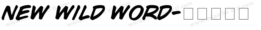 new wild word字体转换